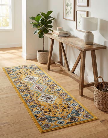 2' x 6' Kamala Washable Runner Rug