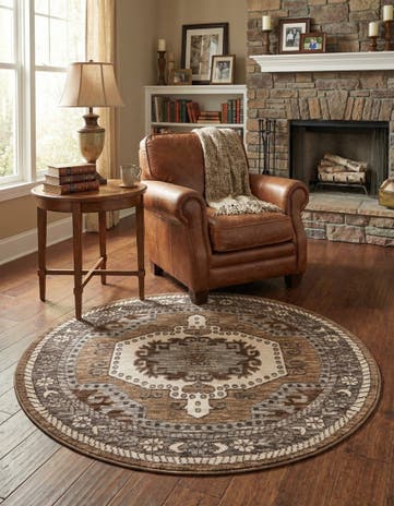 5' x 5' Grand Tradition Round Rug