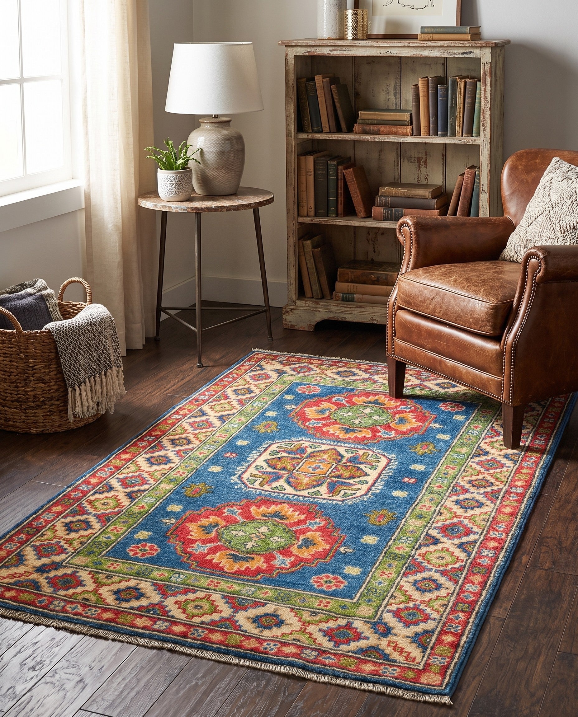 2' 9 x 4' 2 Hand Knotted Kazak Rug