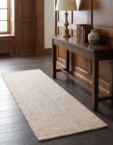 2' x 4' 1 Hand Woven Jill Zarin English Manor Farmhouse Wool Runner Rug