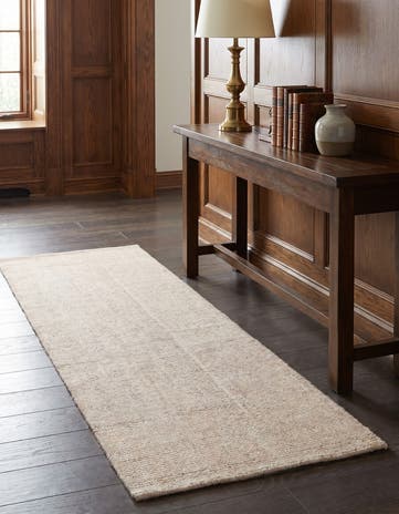 2' x 4' 1 Hand Woven Jill Zarin English Manor Farmhouse Wool Runner Rug