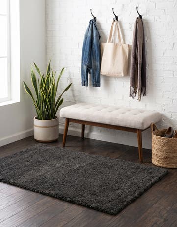 3' 3 x 5' 3 Solid Frieze Rug