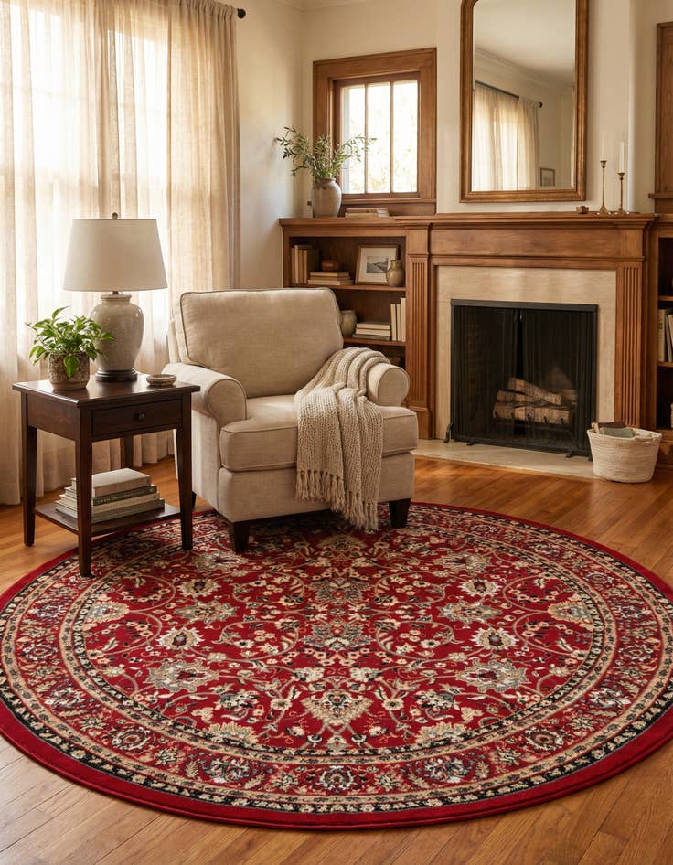 Detail image of 7' 10 x 7' 10 Yasmin Round Rug