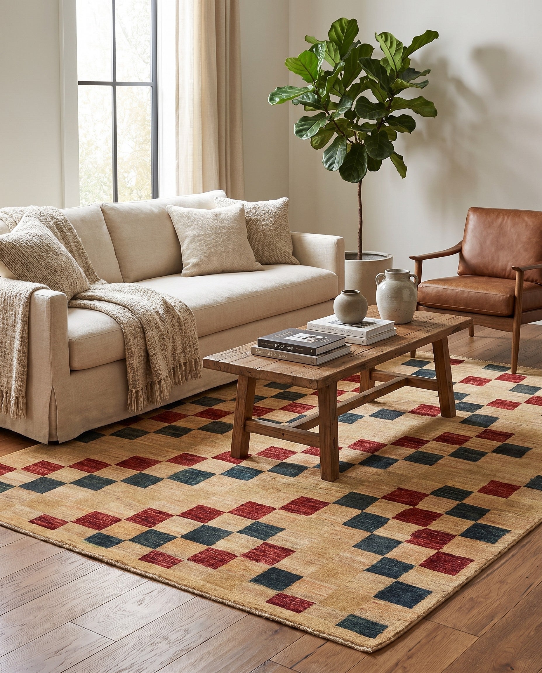 5' x 6' 7 Hand Knotted Modern Ziegler Rug