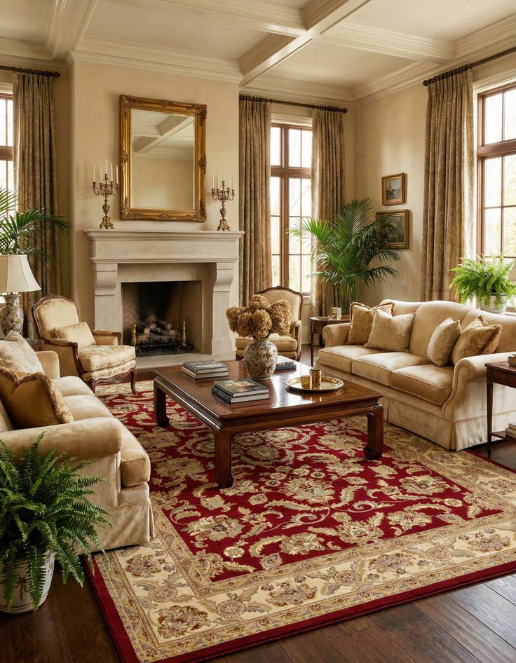 Detail image of 10' 6 x 16' 5 Classic Agra Rug