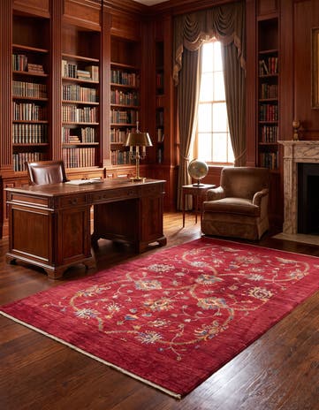 5' 7 x 8' Hand Knotted Ariana Ziegler Rug