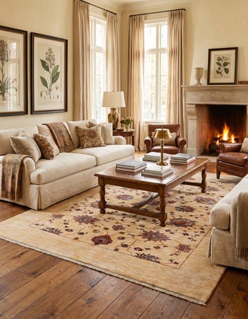 5' 9 x 8' Hand Knotted Ariana Ziegler Rug