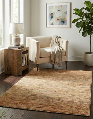 3' 2 x 4' 9 Hand Knotted Modern Ziegler Rug