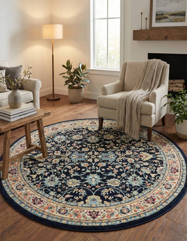 Detail image of 7' 10 x 7' 10 Yasmin Round Rug