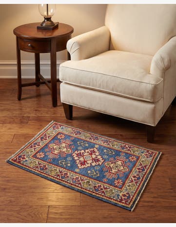 1' 11 x 2' 11 Hand Knotted Kazak Rug