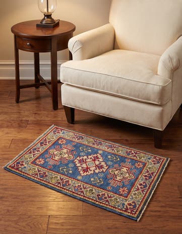1' 11 x 2' 11 Hand Knotted Kazak Rug