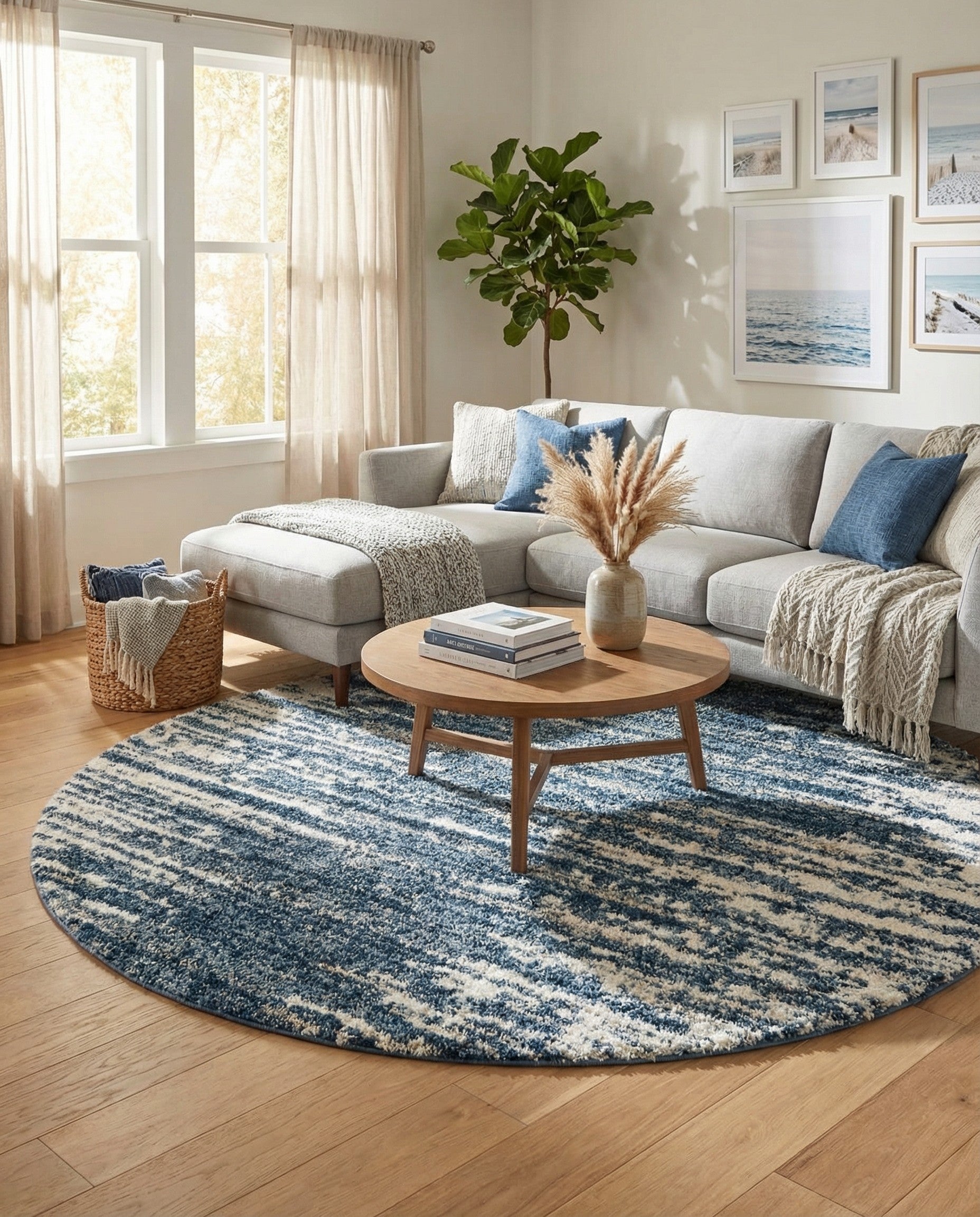 10' x 10' Serenity Shag Round Rug