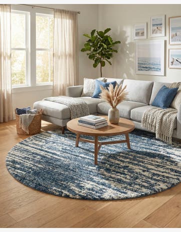 10' x 10' Serenity Shag Round Rug
