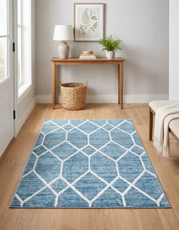 3' 3 x 5' 3 Lattice Trellis Rug