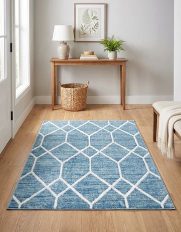 3' 3 x 5' 3 Lattice Trellis Rug