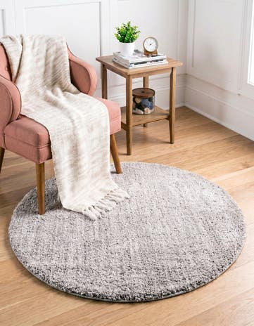 3' 3 x 3' 3 Jill Zarin Shaggy Chic Round Rug