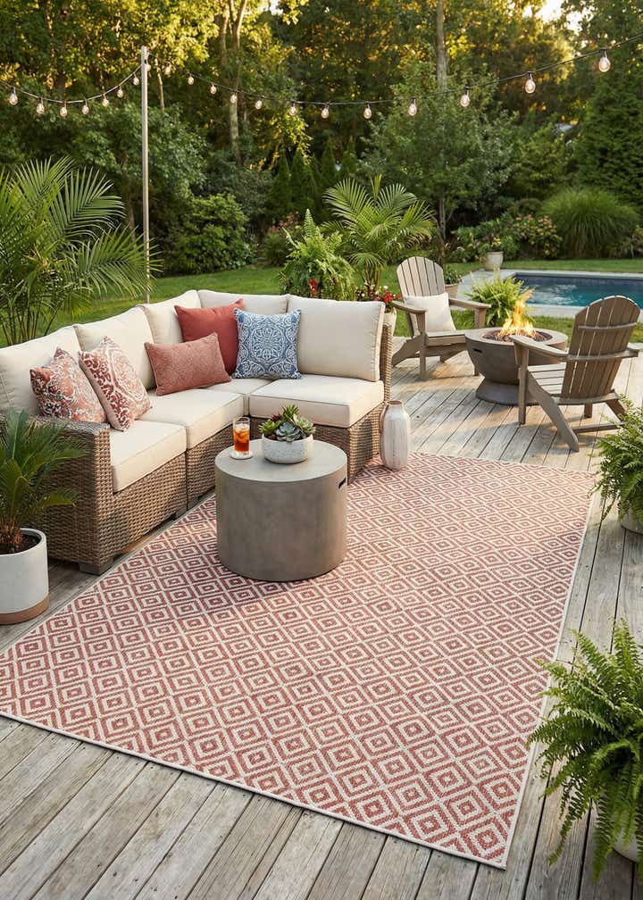 7' 10 x 10' Easy-Clean Jill Zarin Costa Rica Indoor / Outdoor Rug