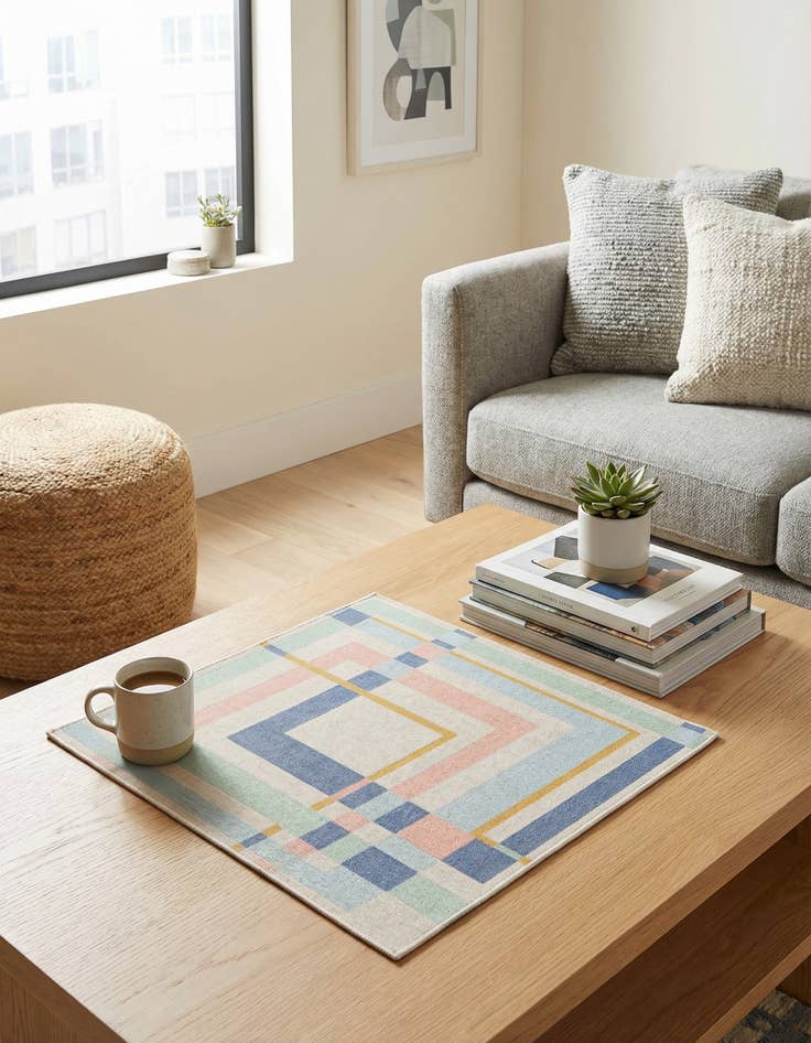 Detail image of 1' 4 x 1' 4 Lotus Sample Rug