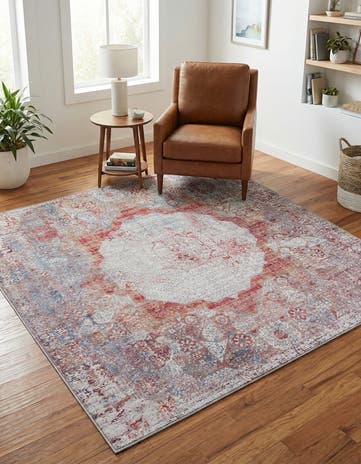 Washable Yara Square Rug