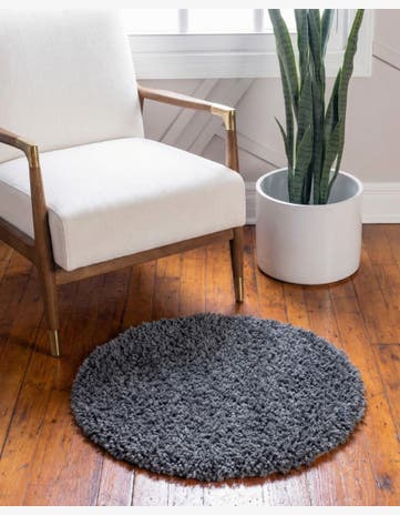 Peppercorn Zermatt Shag Round Rug