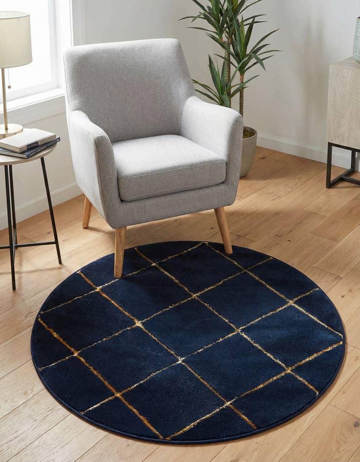 Detail image of 3' x 3' Vogue Geo Round Rug