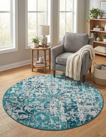 5' 3 x 5' 3 Lucerne Round Rug
