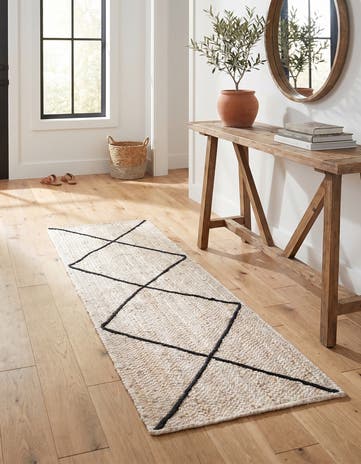 2' 2 x 6' 1 Handmade Braided Jute Runner Rug