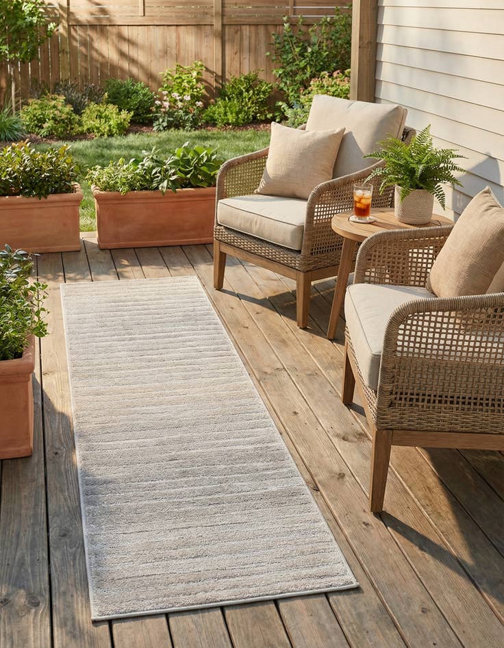 Detail image of 2' x 6'  Washable Sabrina Soto Ola Indoor / Outdoor Runner Rug