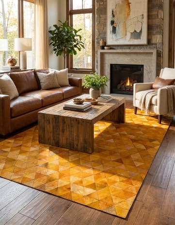 5' 2 x 8' 2 Cowhide Stocks Rug