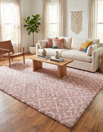 10' x 13' Lattice Shag Rug