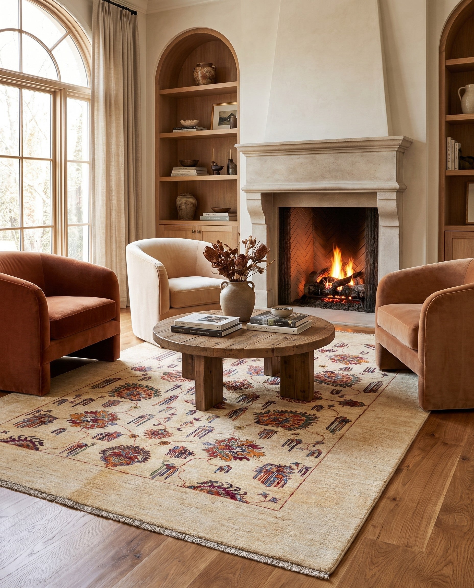 5' 9 x 7' 7 Hand Knotted Ariana Ziegler Rug