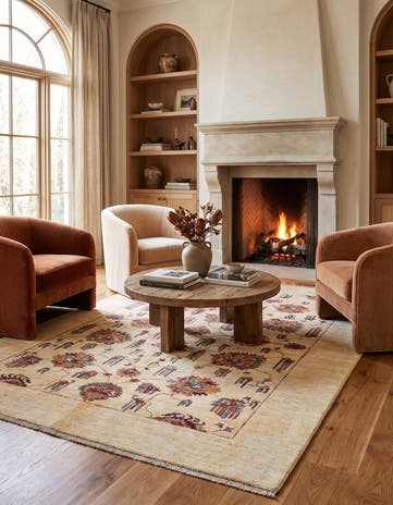 5' 9 x 7' 7 Hand Knotted Ariana Ziegler Rug