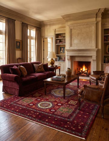 6' 8 x 10' 2 Hand Knotted Mamluk Ziegler Rug