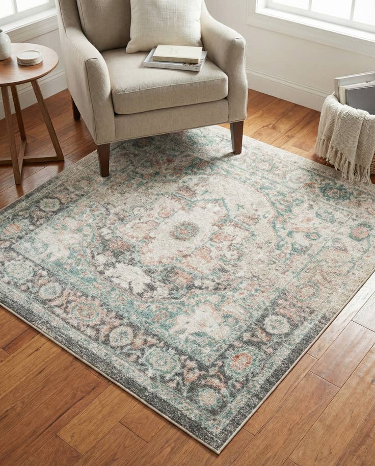 Detail image of 5' x 5' Madeline Vintage Square Rug