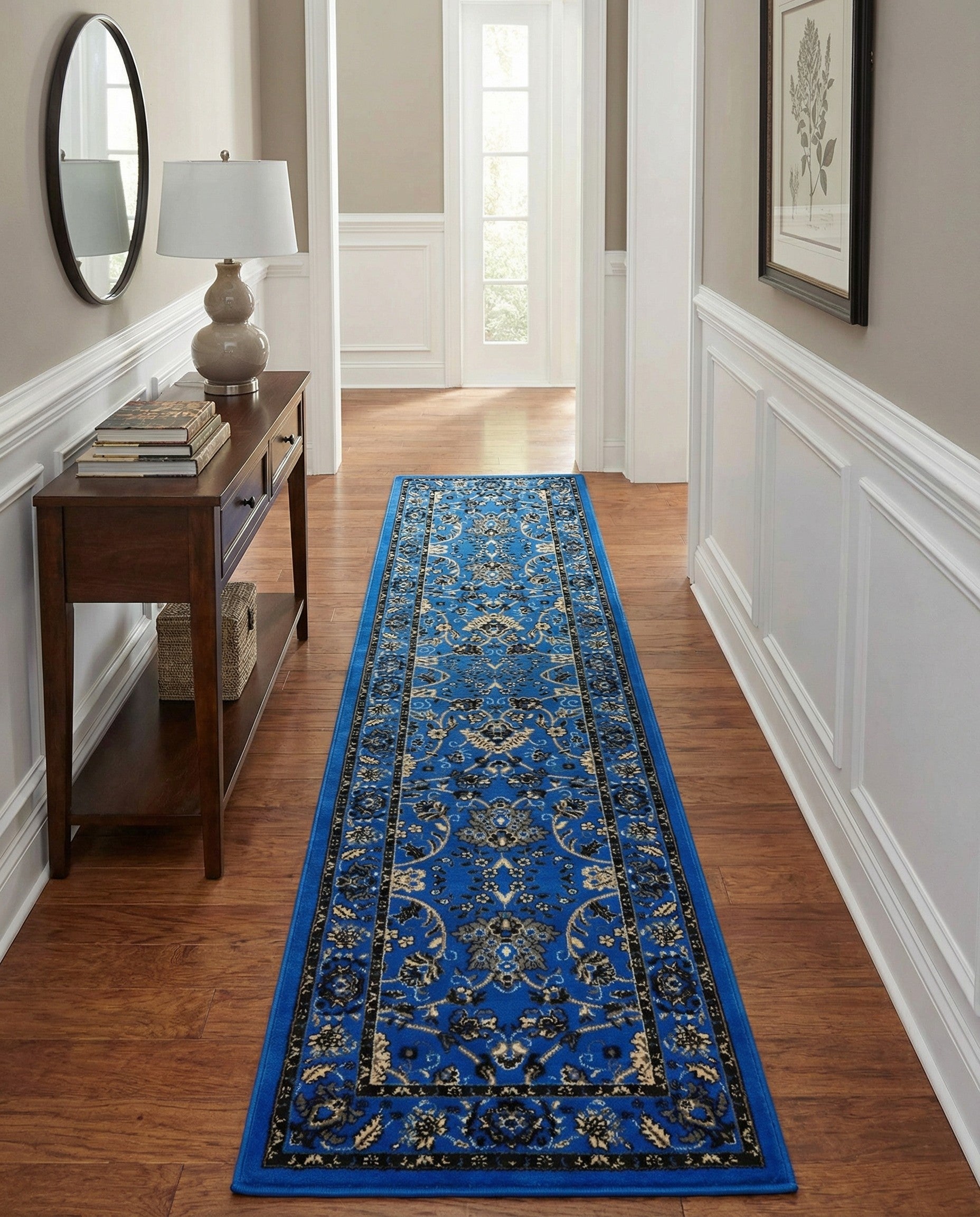 2' 7 x 12' Kashan Design Runner Rug