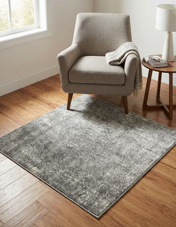 Gray Oregon Square Rug