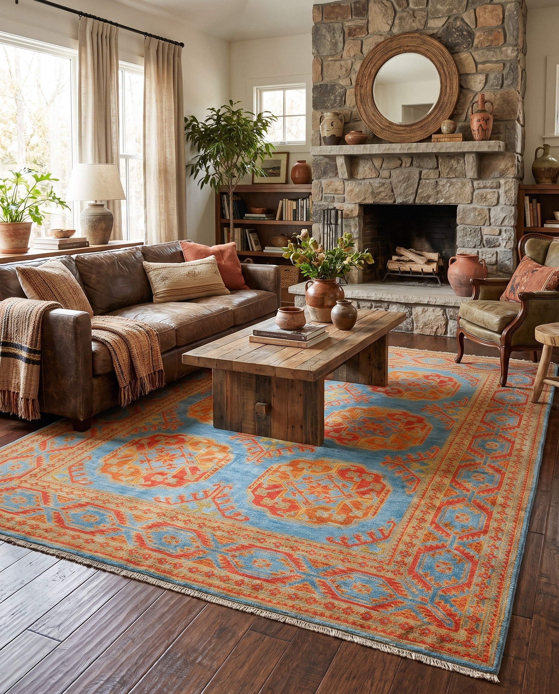 4' 10 x 6' 6 Hand Knotted Kazak Rug