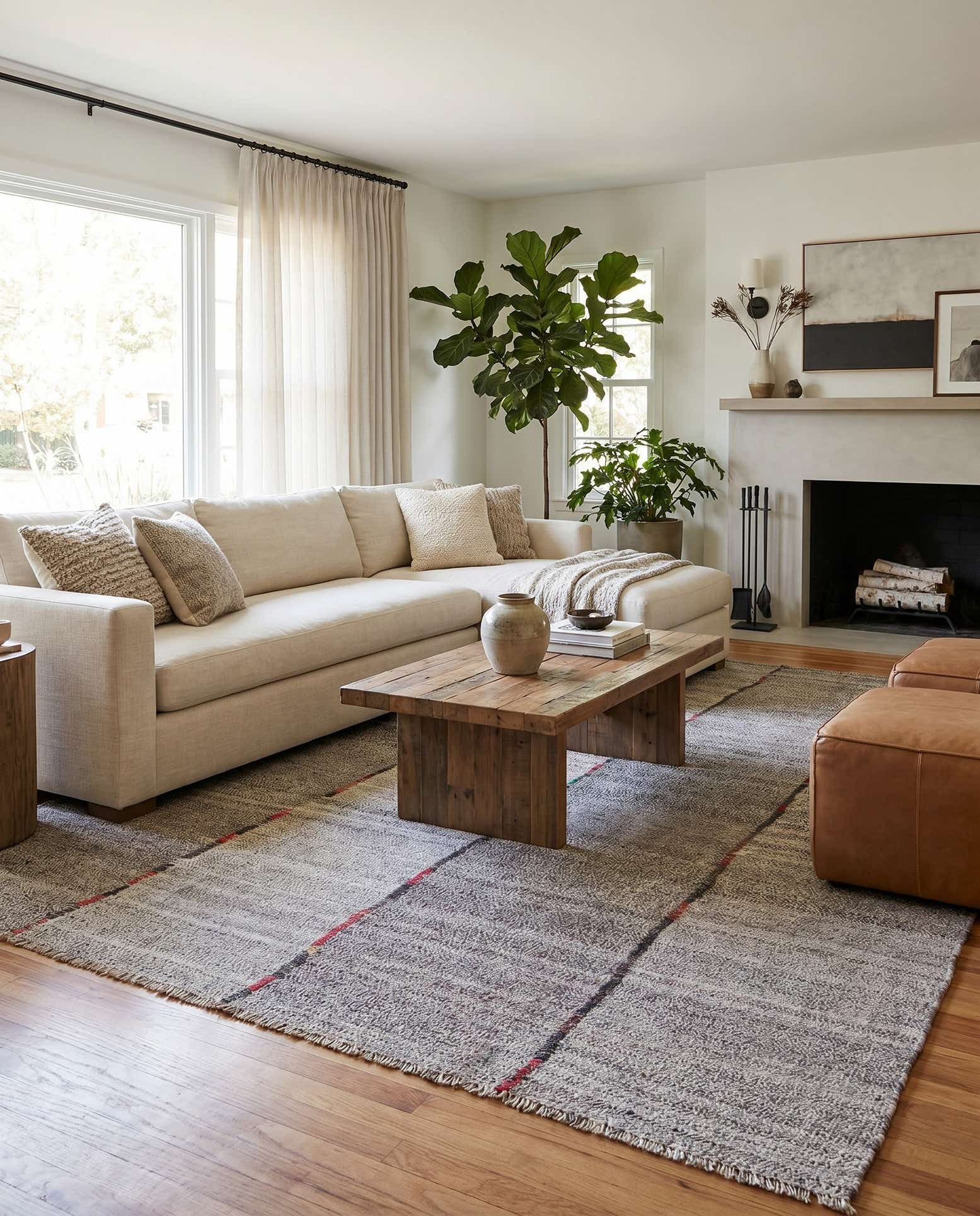 8' 6 x 9' 9 Hand Woven Kilim Modern Wool Rug