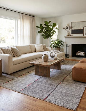 8' 6 x 9' 9 Hand Woven Kilim Modern Wool Rug