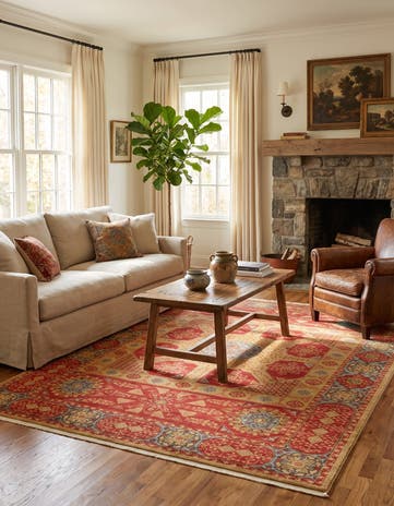 Red Amina Rug