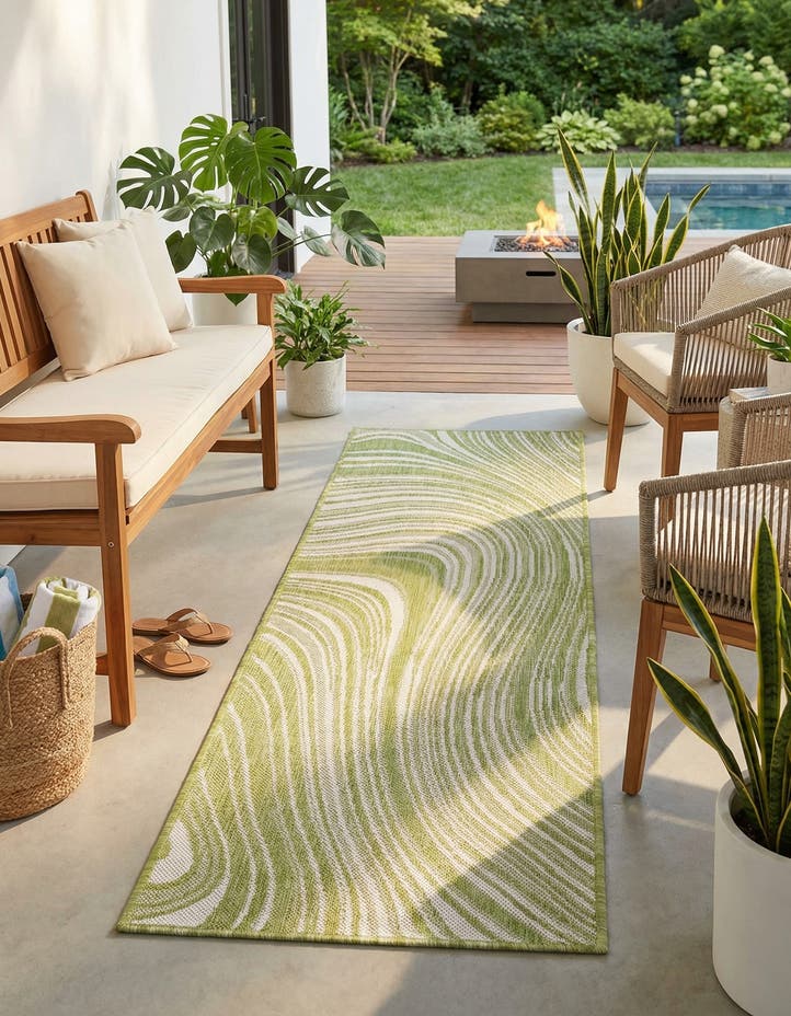 2' x 6' Easy-Clean Modern Indoor / Outdoor...
