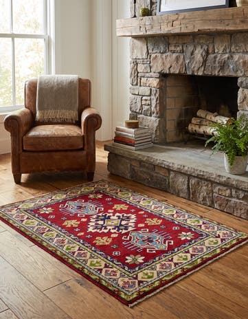 2' 9 x 3' 11 Hand Knotted Kazak Rug