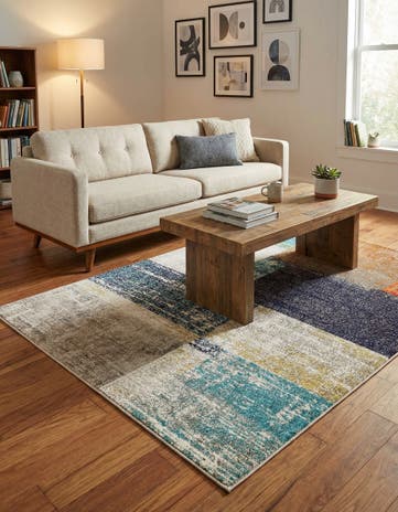4' x 6' Washable Vivid Rug