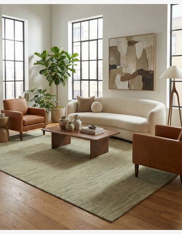 7' x 9' 5 Hand Woven Kilim Modern Wool Rug