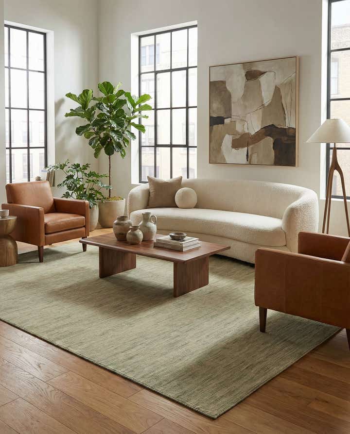 7' x 9' 5 Hand Woven Kilim Modern Wool Rug