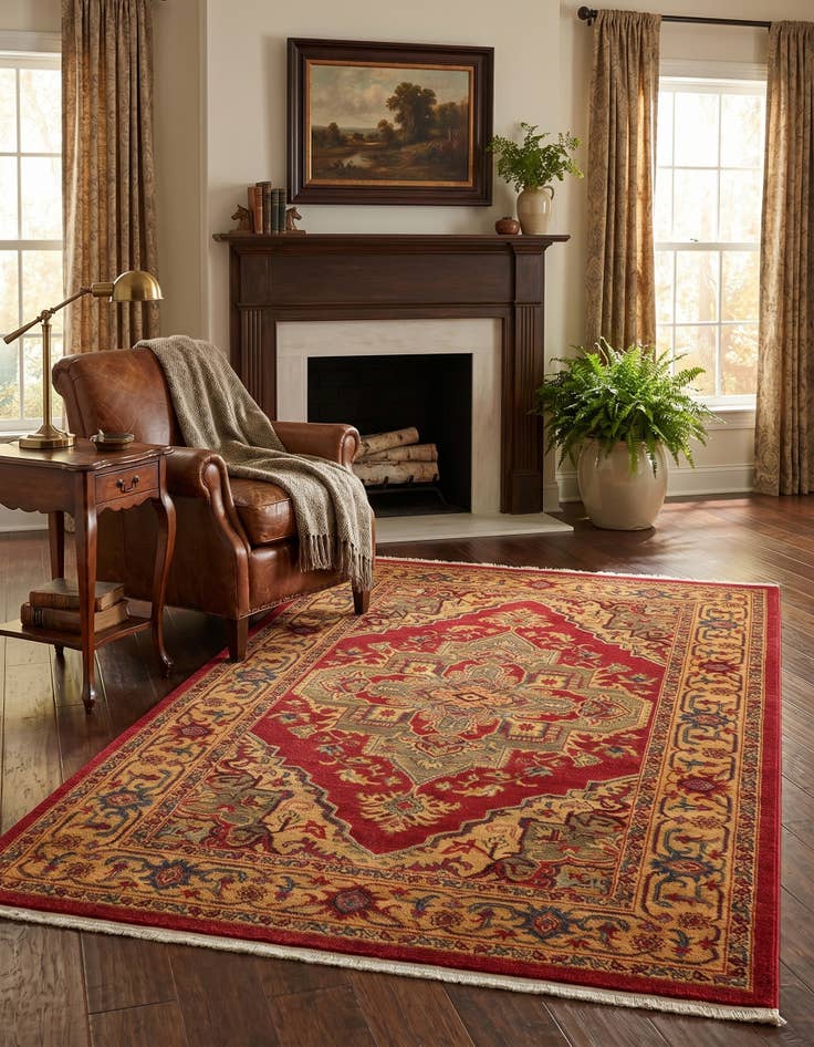 Detail image of 5' x 8' Serapi Rug