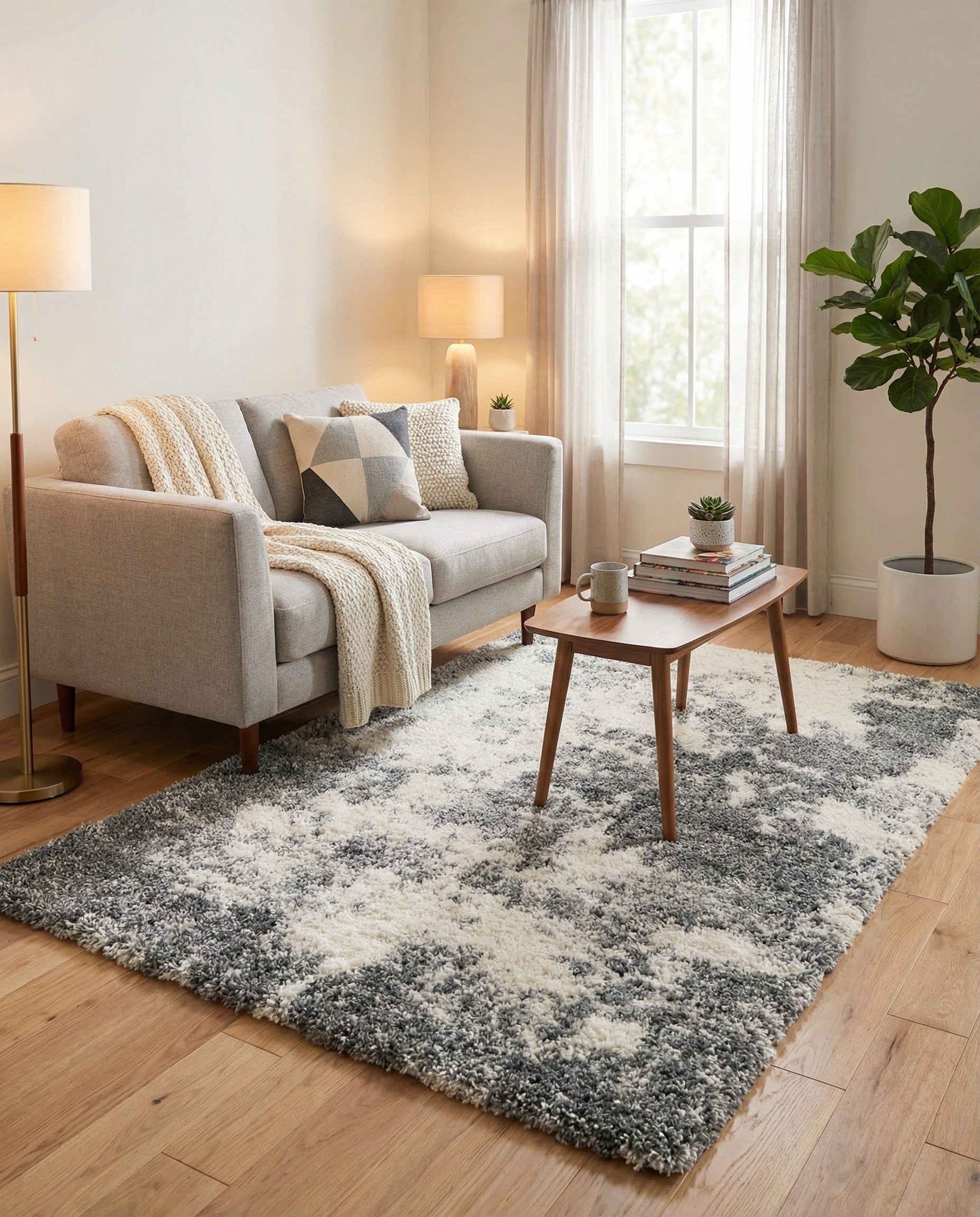 Primary image 4' x 6' Soft Touch Shag Rug