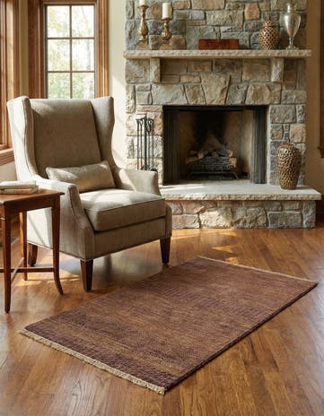 2' 6 x 4' 5 Hand Knotted Gabbeh Wool Rug