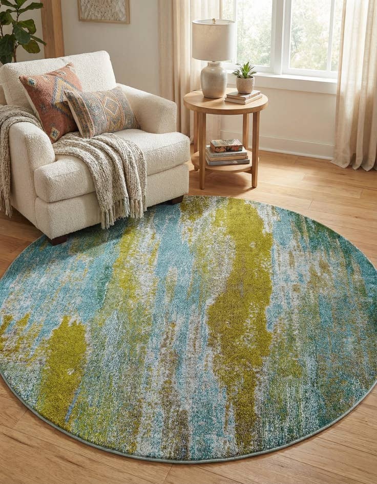 Detail image of 6' x 6' Washable Sevilla Round Rug