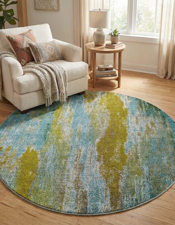 6' x 6' Washable Sevilla Round Rug